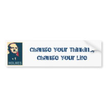 Holmes, Change Your Thinking sticker bumper stickers