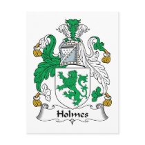 Holmes Family Crest postcards