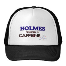 Holmes powered by caffeine trucker hats
