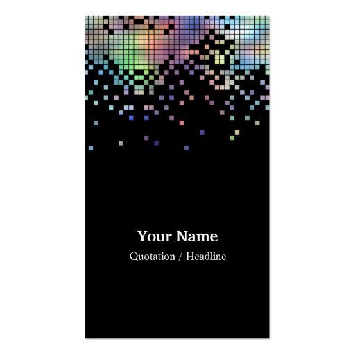 Hologram Business Card Template (front side)