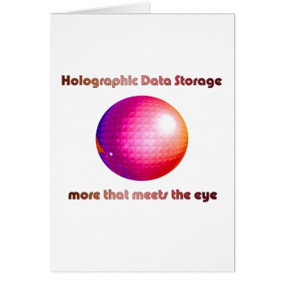 Holographic Data Storage Greeting Cards by qshirts