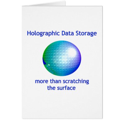 Holographic Data Storage Greeting Cards by qshirts