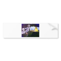 holographic image projected from the time machine bumper stickers