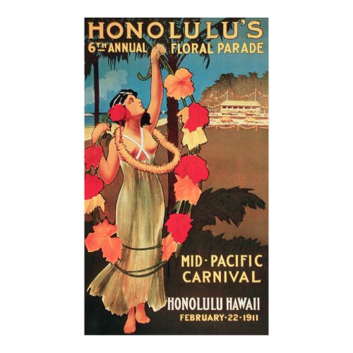 Hololulu, Hawaii 6th Annual Floral Parade 1911 print