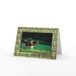 Holstein Cow Heifer Blank Christmas Card
