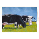 HOLSTEIN COWS ART CARD