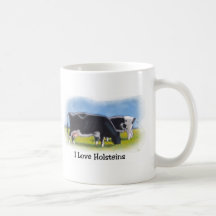 HOLSTEIN COWS PASTEL ART MUGS