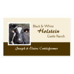 Holstein dairy or beef business card business cards