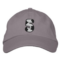 Holstein Number 5 embroidered hats by ZazzleEmbroidery Holstein Number 5 embroidered hats