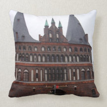 Holsten Gate -  Lubeck Germany Pillows