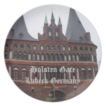 Holsten Gate -  Lubeck Germany Plate
