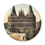 Holstengate, Lubeck, Germany classic Photochrom Refrigerator Magnets