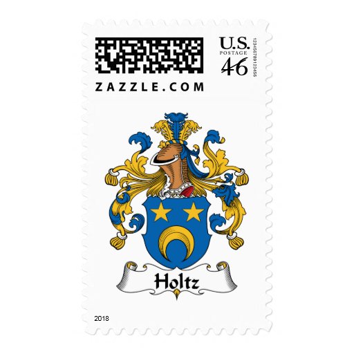 Holtz Family Crest Postage Stamp