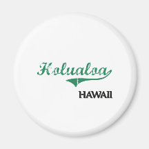 Holualoa Hawaii City Classic Fridge Magnet