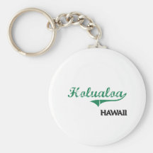 Holualoa Hawaii City Classic Keychains