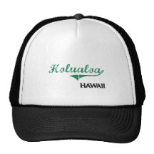 Holualoa Hawaii City Classic Trucker Hats