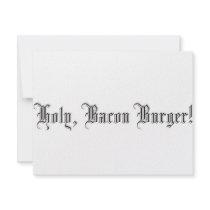 Holy Bacon Burger invitations