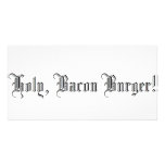 Holy Bacon Burger Photo Greeting Card