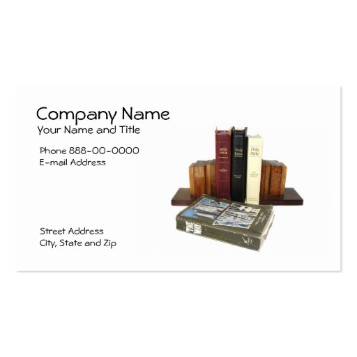 Holy Bible Business Card (front side)