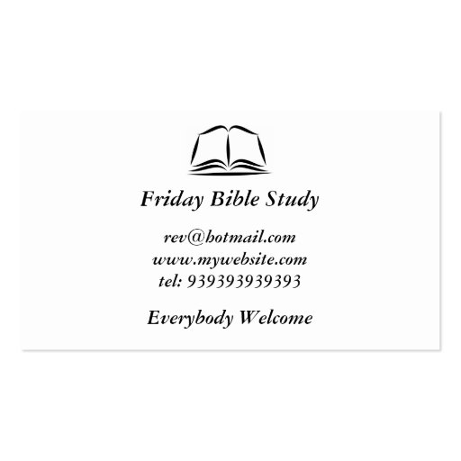 Holy Bible Business Cards