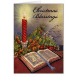 Holy Bible Christian Christmas Card w/Verse cards