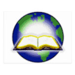 Holy Bible & Globe Postcards