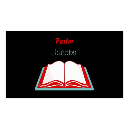 Holy Bible, Pastor, Jacobs Business Cards