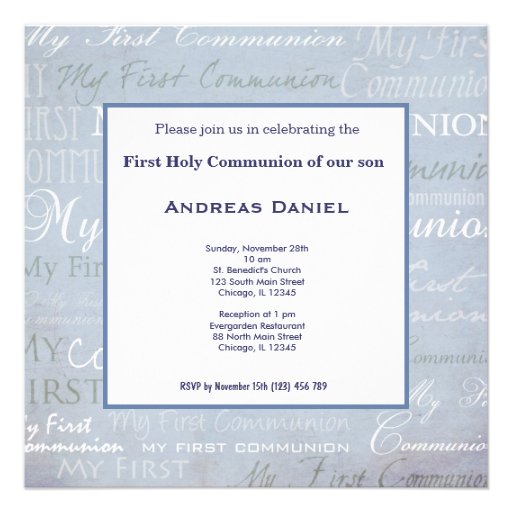 Holy Communion Invites