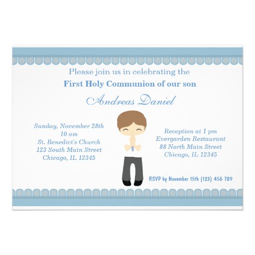 Holy Communion Personalized Invitation