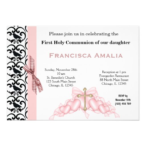 Holy Communion Personalized Invite