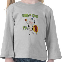 Holy Cow I'm 2 Birthday T-shirts and Gifts