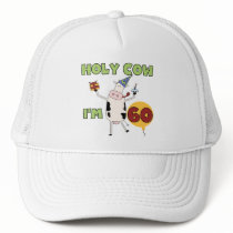 Holy Cow I'm 60 Birthday T-shirts and Gifts Trucker Hats
