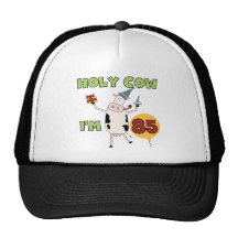 Holy Cow I'm 85 Birthday Tshirts and Gifts Trucker Hats