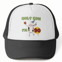 Holy Cow I'm 90 Birthday Tshirts and Gifts Mesh Hats
