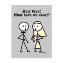 Holy Crap Wedding Postcard by ScottInk Holy Crap Wedding Postcard
