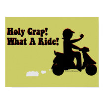 Holy Crap, What A Ride Scooter Poster posters by ScottInk Holy Crap, What A Ride Scooter Poster posters