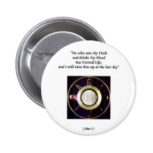 Holy Eucharist / The Blessed Sacrament Pinback Buttons