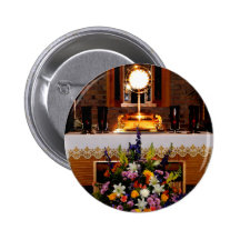Holy Eucharist / The Blessed Sacrament Button
