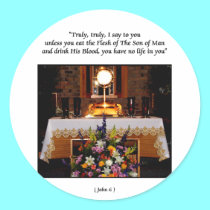 Holy Eucharist / The Blessed Sacrament stickers
