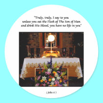 Holy Eucharist / The Blessed Sacrament stickers