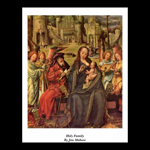 Holy Family By Jan Mabuse Poster