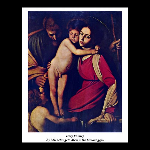 Holy Family By Michelangelo Merisi Da Caravaggio Poster
