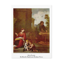 Holy Family By Murillo Bartolome Esteban Perez Postcard