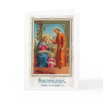 Holy Family Christmas Card by LL11funway Holy Family Christmas Card