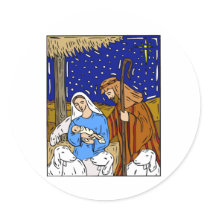 Holy Family Christmas Eve stickers