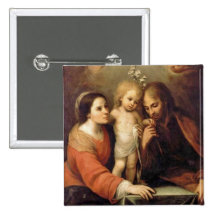 Holy Family - Sacrada Familia Pinback Button