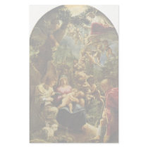 Holy Family With Angels By Elsheimer Adam Stationery Paper