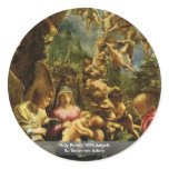 Holy Family With Angels By Elsheimer Adam stickers