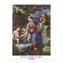 Holy Family With John The Baptist By Raffael posters