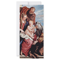 Holy Family With St. Anne By Ricci Sebastiano Custom Rack Cards